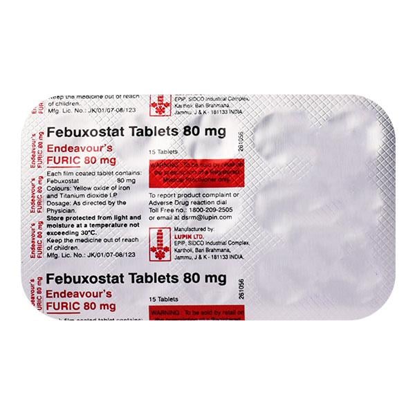 ENDEAVOUR'S FURIC 80mg Tablet 15's