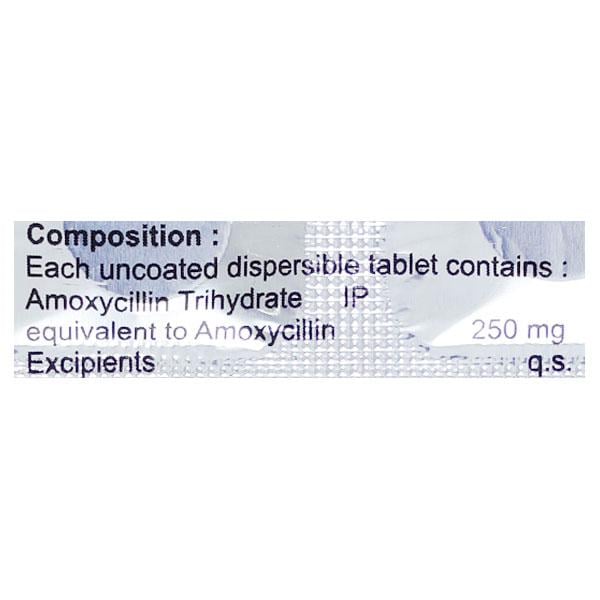 MOXILIUM 250 DT Tablet 10's