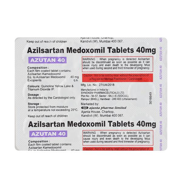 AZUTAN 40mg Tablet 15's