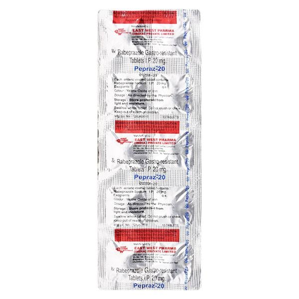 Pepraz 20mg Tablet 10'S