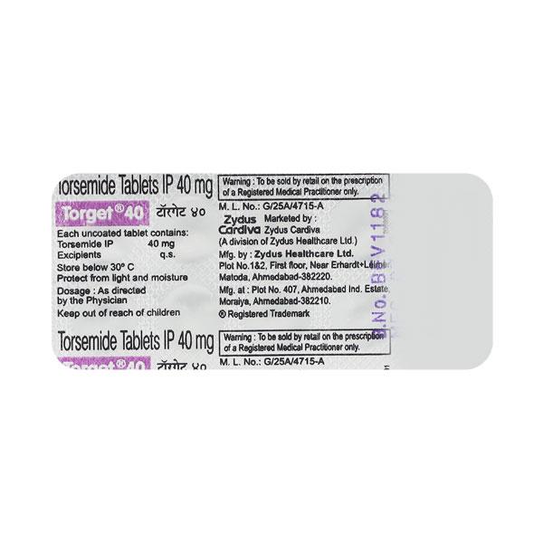 Torget 40mg Tablet 10'S
