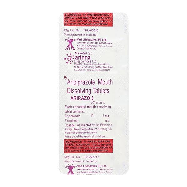 Arirazo 5 Mouth Dissolving Tablet 10'S
