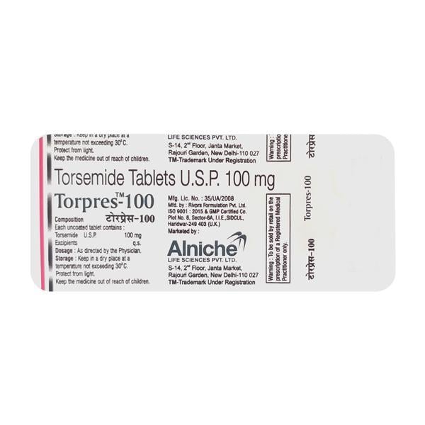 Torpres 100mg Tablet 10'S