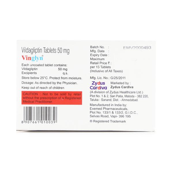 VINGLYN 50mg Tablet 15's