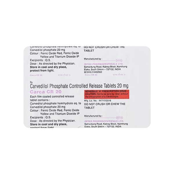 CARCA CR 20mg Tablet 15's