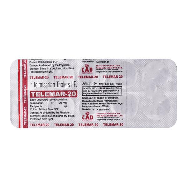 Telemar 20mg Tablet 10'S