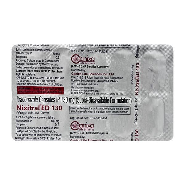 NIXITRAL ED 130 Capsule 10's