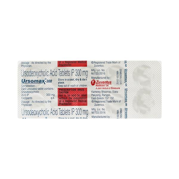 Ursomax 300mg Tablet 10'S