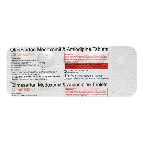 Olmin A 20mg Tablet 10'S