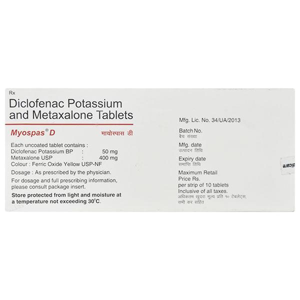 Myospas D Tablet 10'S