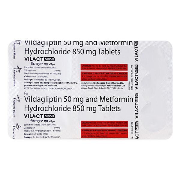 VILACT M 850mg Tablet 10's