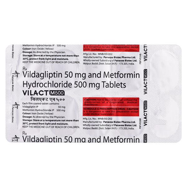 VILACT M 500mg Tablet 10's