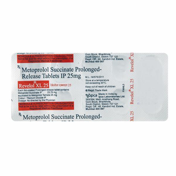 Revelol XL 25mg Tablet 10'S