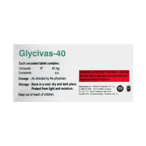 GLYCIVAS 40 Tablet 10's