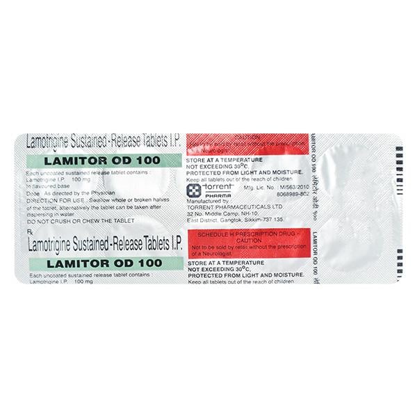 Lamitor OD 100mg Tablet 10'S