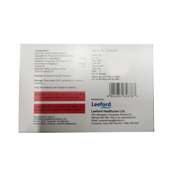 DAPAFORD S 100 Tablet 15's