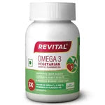 Revital Omega 3 Vegetarian 1000Mg Flaxseed Oil 60 Capsules