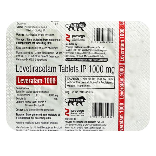 LEVERATAM 1000 Tablet 10's