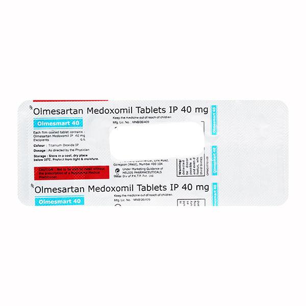 OLMESMART 40mg Tablet 10's