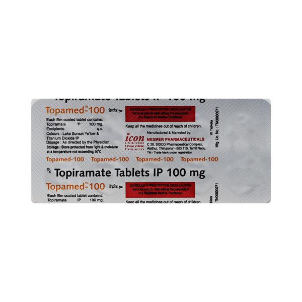 Topamed 100mg Tablet 10'S
