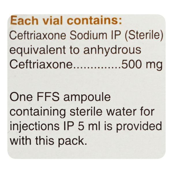 Cefbact 500mg Injection 1's