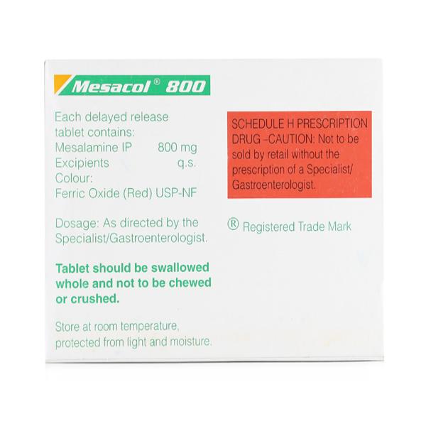 Mesacol 800Mg Tablet 15's