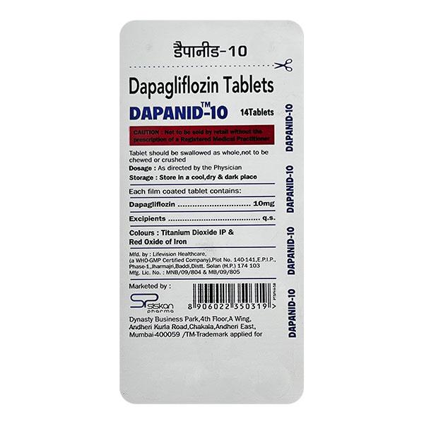 DAPANID 10 Tablet 14's