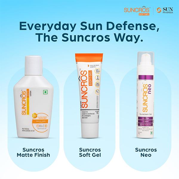 Suncros Matte Finish Soft 50+ Lotion 60ml