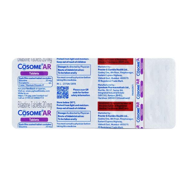 COSOME AR Tablet 10's