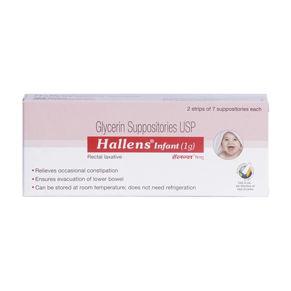 HALLENS INFANT (1G) Suppositories 7's