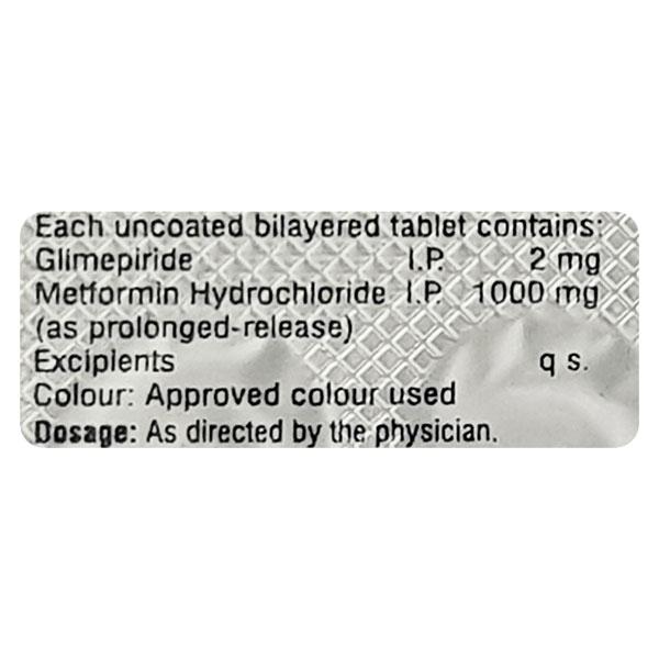 Hmet G Forte 2Mg Tablet 10's
