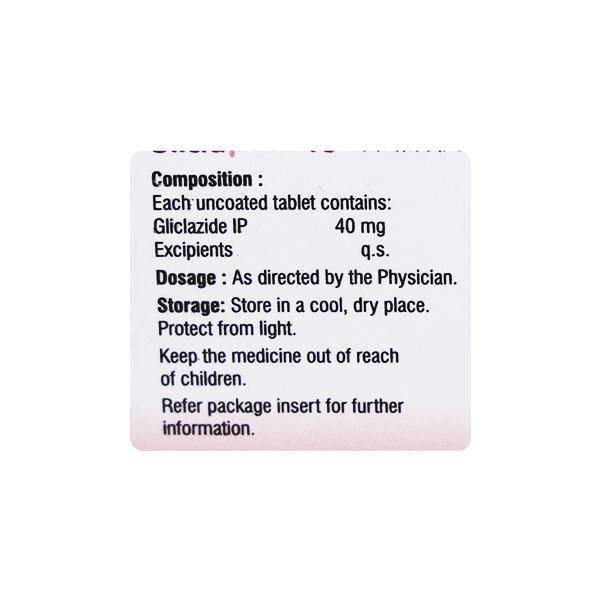 Gliclapack 40mg Tablet 30'S