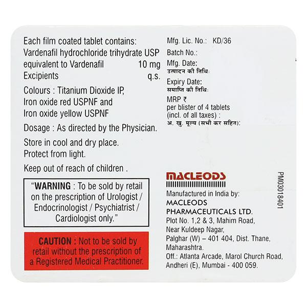 VARIMAX 10mg Tablet 4's