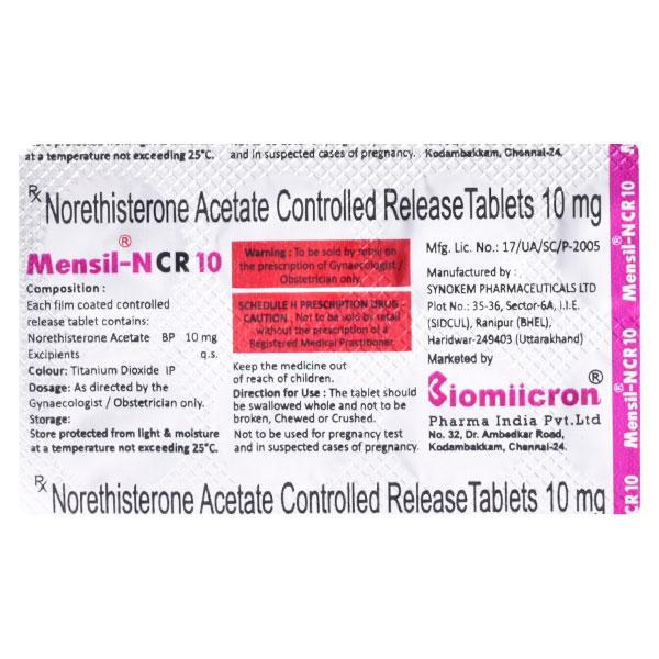 MENSIL N CR 10 Tablet 10's
