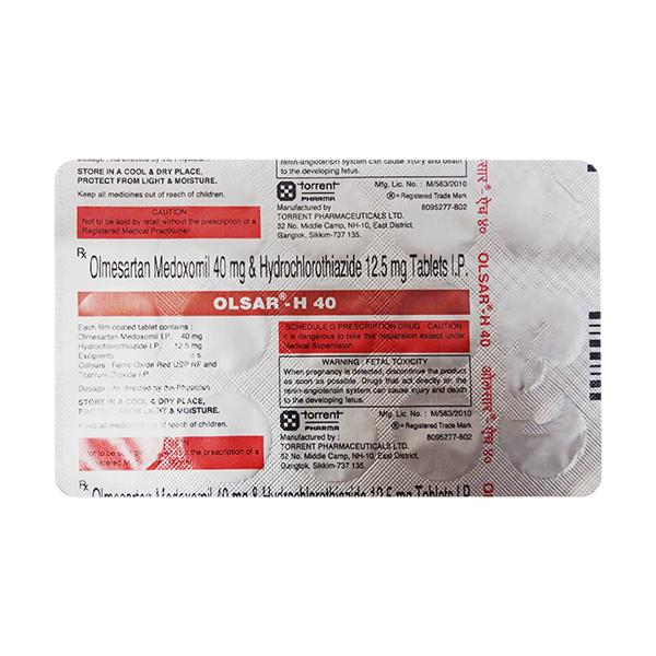 OLSAR H 40 Tablet 15's