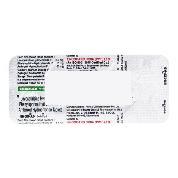 ENCET AD Tablet 10's