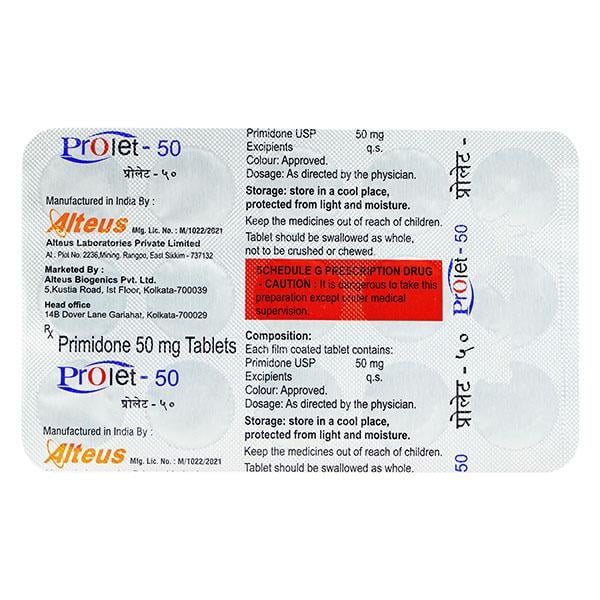 Prolet PROLET 50 Tablet 15's – Global Surgicals