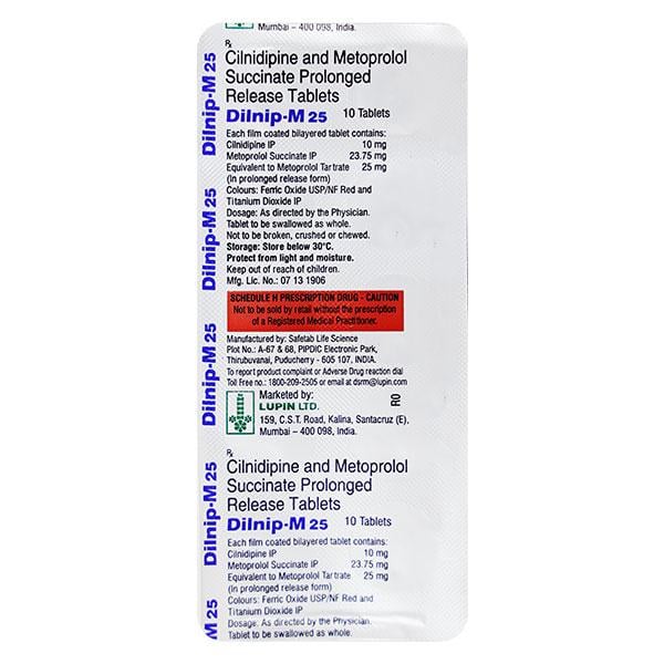 DILNIP M 25 Tablet 10's