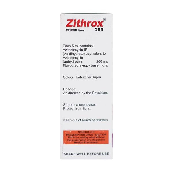 Zithrox 200mg Suspension 15ml