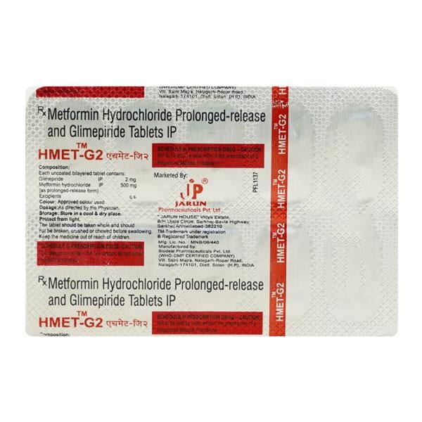 Hmet G 2Mg Tablet 10's