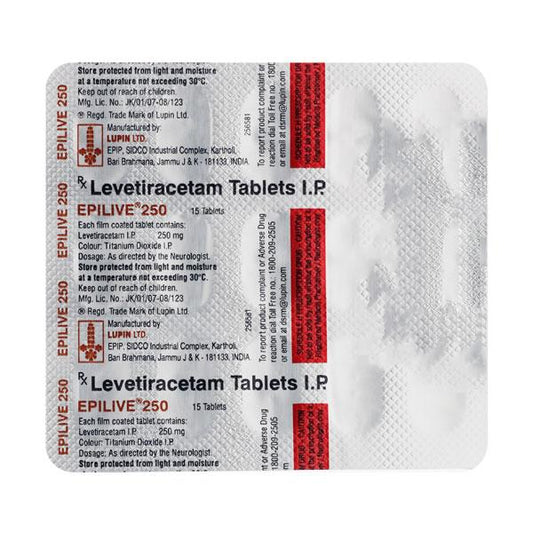Epilive 250mg Tablet 15'S
