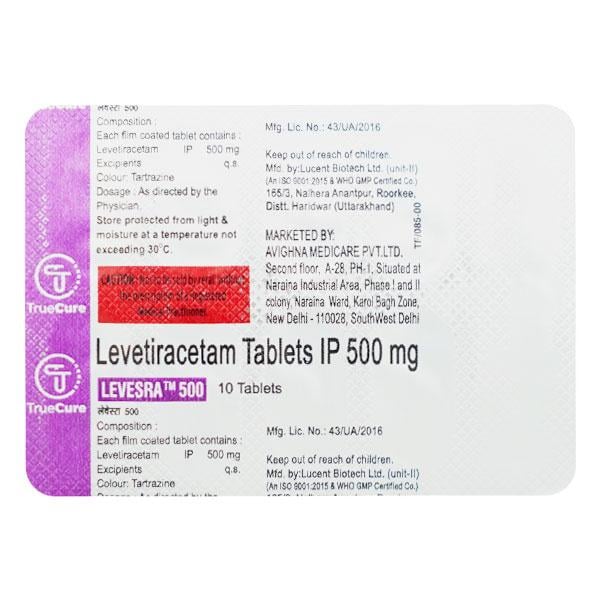 LEVESRA 500 Tablet 10's