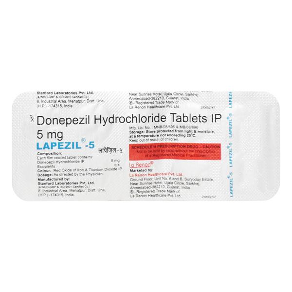Lapezil 5mg Tablet 10'S