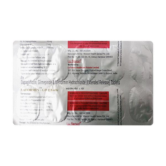LAFORMIN GD 2 FORTE Tablet 10's
