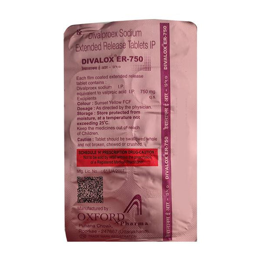 DIVALOX ER 750 Tablet 10's