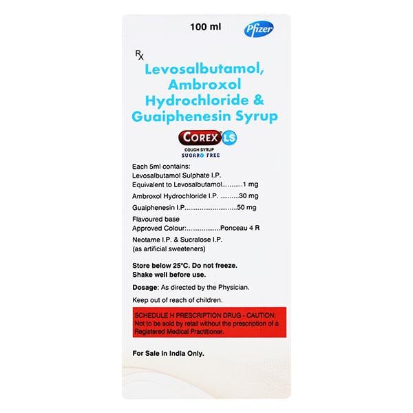 Corex LS Sugar Free Cough Syrup 100ml