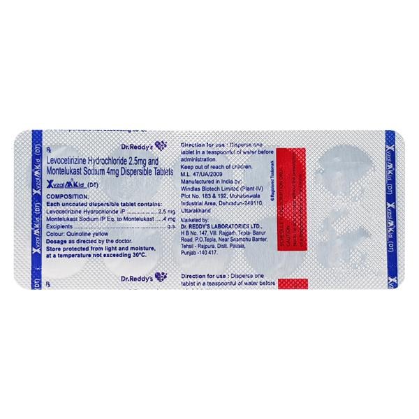 Xyzal M Kid DT Tablet 10'S