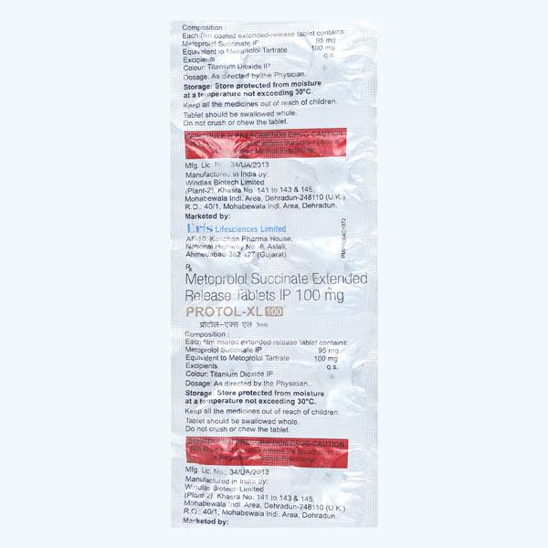Protol XL 100mg Tablet 10'S