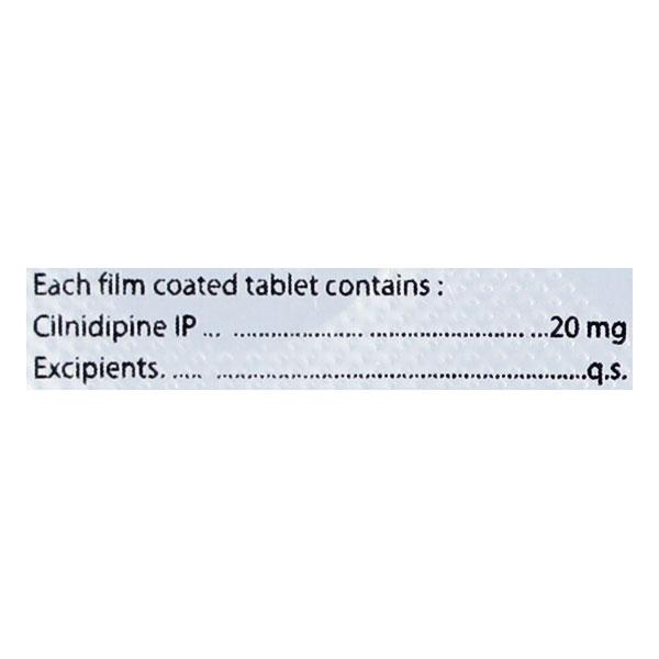 CILNIMET 20mg Tablet 10's