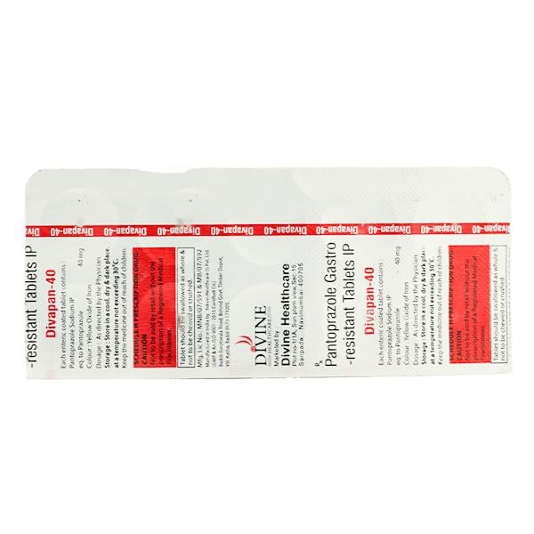 DIVAPAN 40 Tablet 10's